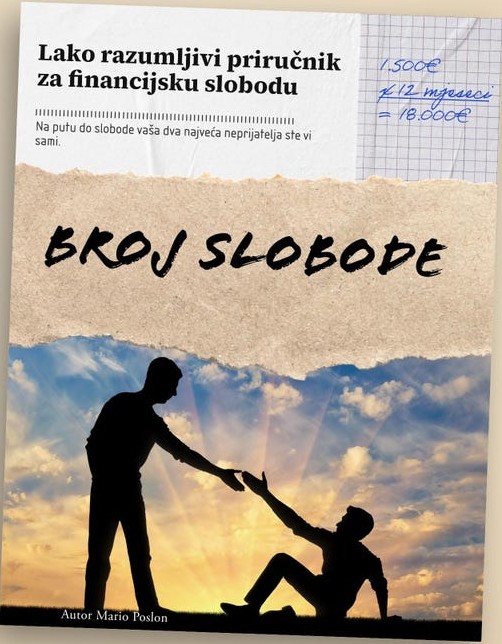 Naslovnica knjige: Broj slobode, autor Mario Poslon